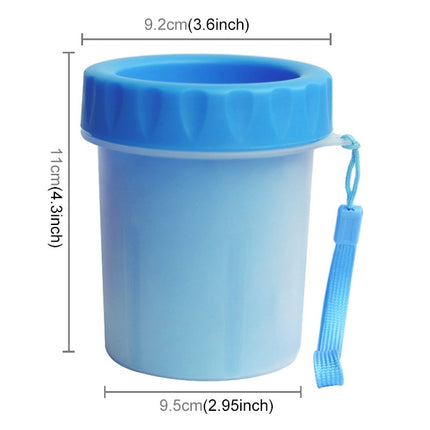 Pet Antiseptic Products Silicone Wash Feet Cleaning Cup Size: S(Blue)-garmade.com