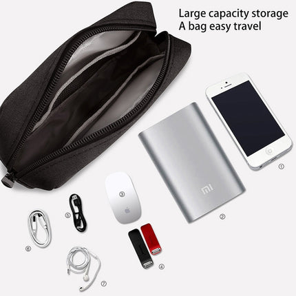 Multi-function Portable Waterproof Digital Travel Storage Bags Size: S(Black)-garmade.com