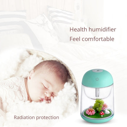 Imycoo WT602 2W Portable Mini Micro Landscape Design USB Charge Aromatherapy Air Humidifier with LED Colorful Light, Water Tank Capacity: 180ml, DC 5V(Green)-garmade.com