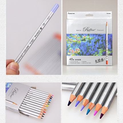 Professional Art Sketch Coloring Books Drawing Vibrant Colors 48-color Wooden Colored Pencils Set-garmade.com