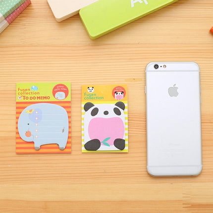 40 PCS Cartoon Animal Shaped Self Adhesive Memo Pad N-times Sticky Notes Bookmark School Office Supply, Random Style Delivery-garmade.com