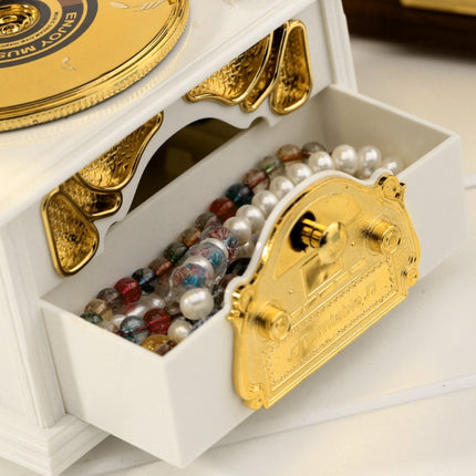 Retro Phonograph Style Jewelry Sky City Music Box Home Decoration, Random Color Delivery-garmade.com