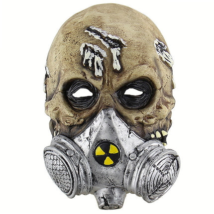 Halloween Festival Party Latex Biochemical Gas Mask Skeleton Frightened Mask Headgear-garmade.com