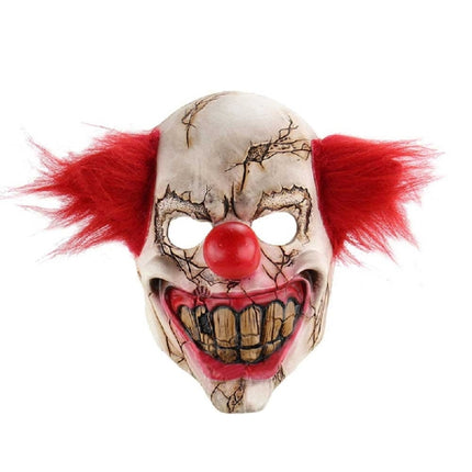 Halloween Festival Party Latex Bald Clown Frightened Mask-garmade.com