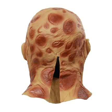 Halloween Festival Party Latex Burn Face Mask Skeleton Frightened Mask Headgear-garmade.com