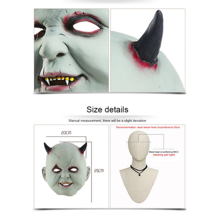Halloween Festival Party Latex Devil Vampire Frightened Mask Headgear-garmade.com