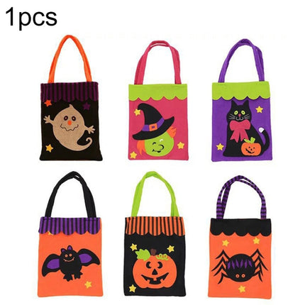 Halloween Decoration Creative Cartoon Candy Gift Square Tote for Children, Random Style Delivery-garmade.com