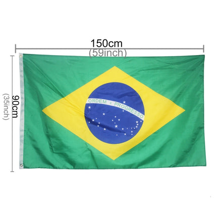 Polyester Material Brazil Flag, Size: 150*90cm-garmade.com