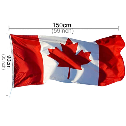 Polyester Material Canada Flag, Size: 150*90cm-garmade.com