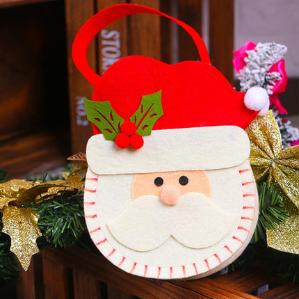 Creative Cartoon New Style Christmas Decoration Santa Gift Bag, Non-woven Fabric Apple Gifts Handbags-garmade.com