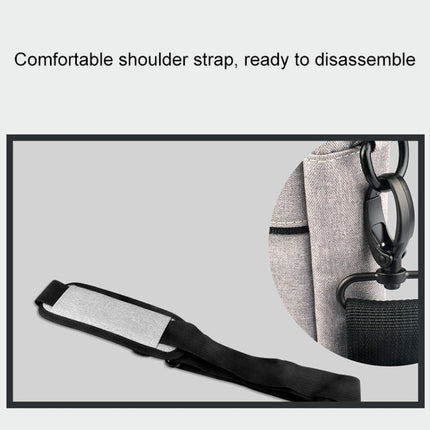 Breathable Wear-resistant Thin and Light Fashion Shoulder Handheld Zipper Laptop Bag with Shoulder Strap (Navy Blue)-garmade.com