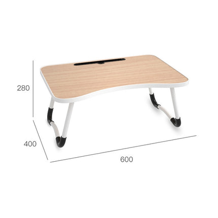 W-shaped Non-slip Legs Adjustable Folding Portable Laptop Desk without Card Slot(Green)-garmade.com