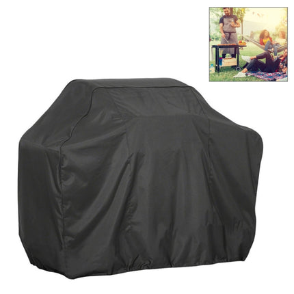 Outdoor Anti-UV Waterproof Dust-proof 210D Oxford Cloth BBQ Square Protective Bag Charcoal Barbeque Grill Cover, Size: 170x61x117cm(Black)-garmade.com