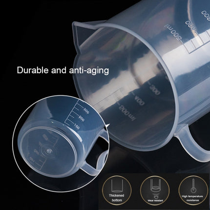 500ml PP Plastic Flask Digital Measuring Cup Cylinder Scale Measure Glass Lab Laboratory Tools(Transparent)-garmade.com