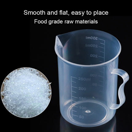 10 PCS 250ml Food Grade PP Plastic Flask Digital Measuring Cup Cylinder Scale Measure Glass Lab Laboratory Tools(Transparent)-garmade.com
