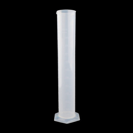 1000mL PP Plastic Spout Graduation Measuring Cylinder with Hexagonal Base (Transparent)-garmade.com