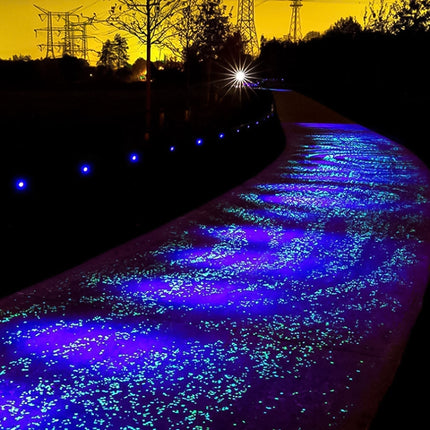 100 PCS Glow in The Dark Garden Pebbles for Walkways & Decoration and Plants Luminous Stones(Dark Purple)-garmade.com