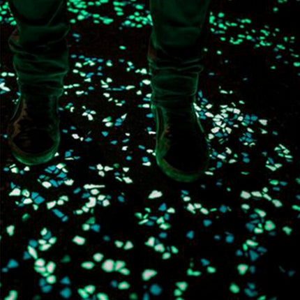 100 PCS Glow in The Dark Garden Pebbles for Walkways & Decoration and Plants Luminous Stones(Colour)-garmade.com