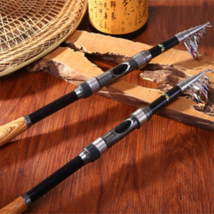 3.6m 12 Sections Carbon Pole Travel Portable Fishing Pole,Random Color Delivery-garmade.com