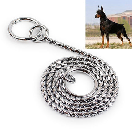 35cm Pet P Chain Pet Collars Pet Neck Strap Dog Neckband Snake Chain Dog Chain Solid Metal Chain Dog Collar-garmade.com