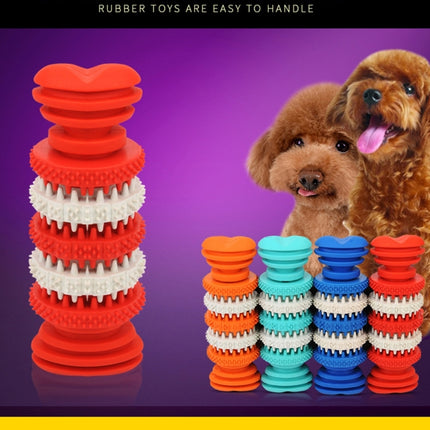 Dog Toy for Pets Tooth Cleaning Chewing Toys of Non-Toxic Soft Rubber , Small Size,Length:12cm(Red)-garmade.com