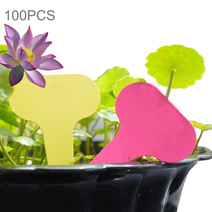 100PCS Floral Label Gardening Label Waterproof small card Insert Label Potted Label,Random Color Delivery-garmade.com