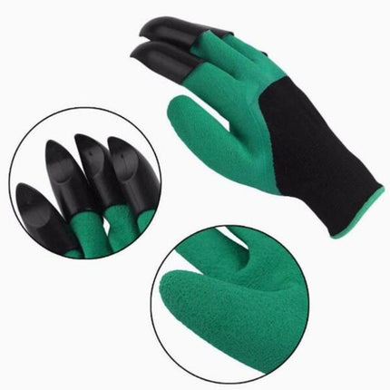 A Pair Latex Gloves ABS Gloves for Digging and Planting,The Right One with Claws-garmade.com