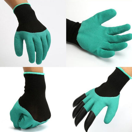 A Pair Latex Gloves ABS Gloves for Digging and Planting,The Right One with Claws-garmade.com