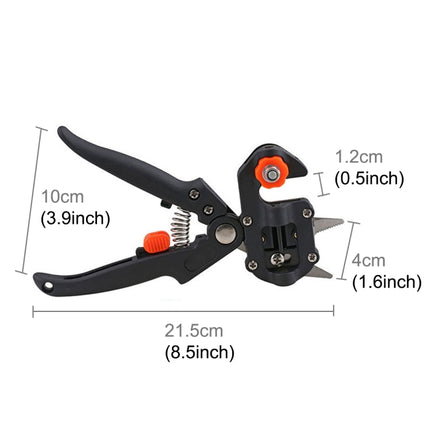 Professional Grafting Tool Set Pruning Scissors Seedling Grafting Machine Grafting Device with Three Blades, a Cross Knife ,a Wrench-garmade.com