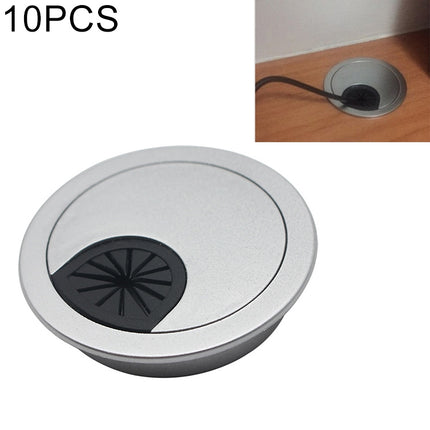 10 PCS Desk Computer Desktop Plastic Round Threading Box Hole Cover, Hole Diameter: 53mm-garmade.com