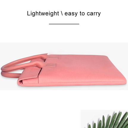 15.4 inch Universal Wearable Soft Handle Portable Laptop Tablet Bag HP(Pink)-garmade.com