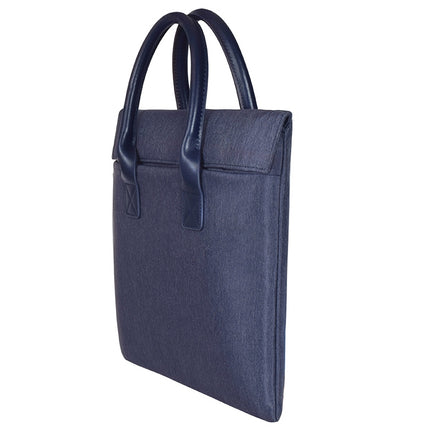 15.4 inch Universal Wearable Soft Handle Portable Laptop Tablet Bag (Navy Blue)-garmade.com