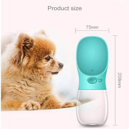 Outdoor Travel Portable Pet Drinking Water Cup Water Feeder, Capacity: 350ml (Blue)-garmade.com