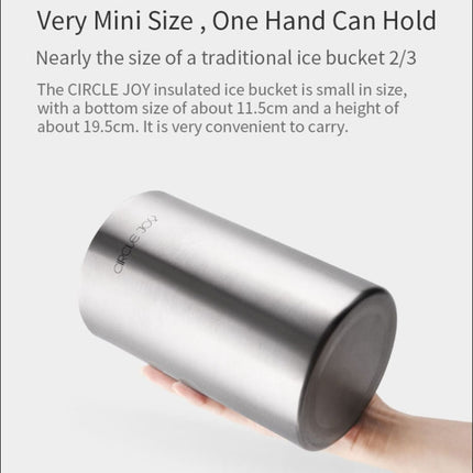 Original Xiaomi Youpin Circle Joy Stainless Steel Double Insulating Ice Bucket-garmade.com