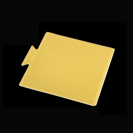 100 / Pack Small Square Cake Cardboard Pad Thick Rigid Golden Cake Mousse Cake Mat-garmade.com