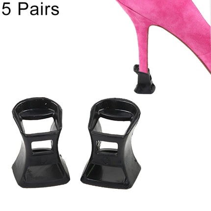 5 Pairs Hard Wearing Anti-slip PVC StoppersShoes High Heel Cover Protectors, Size: S ,Random Color Delivery-garmade.com
