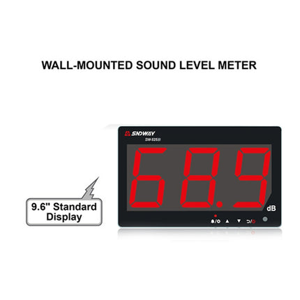 SNDWAY SW525B Wall-mounted DB Sound Level Meter Noise Tester with USB Data Storage Transfer & USB Communication-garmade.com