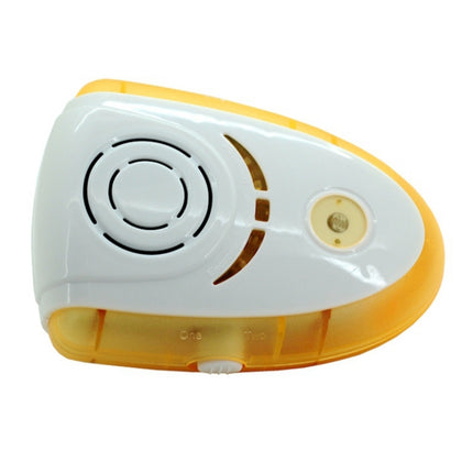 6W Electronic Ultrasonic Electromagnetic Wave Anti Mosquito Rat Insect Pest Repeller with Light, EU Plug, AC 90-240V, Random Color Delivery (Yellow)-garmade.com
