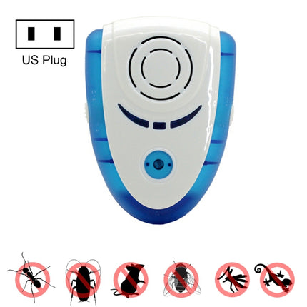 6W Electronic Ultrasonic Electromagnetic Wave Anti Mosquito Rat Insect Pest Repeller with Light, US Plug, AC 90-240V, Random Color Delivery (Blue)-garmade.com