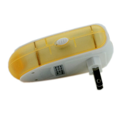 6W Electronic Ultrasonic Electromagnetic Wave Anti Mosquito Rat Insect Pest Repeller with Light, US Plug, AC 90-240V, Random Color Delivery (Yellow)-garmade.com