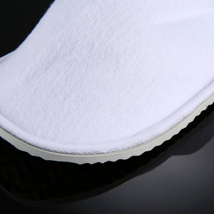 10 Pairs Hotel Supplies Portable Disposable Travel Slippers, Length: 26cm(White)-garmade.com