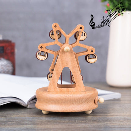 Ferris Wheel Shape Home Decor Originality Wooden Musical Boxes-garmade.com