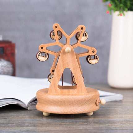 Ferris Wheel Shape Home Decor Originality Wooden Musical Boxes-garmade.com