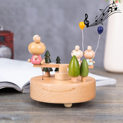 Seesaw Shape Home Decor Originality Wooden Musical Boxes-garmade.com