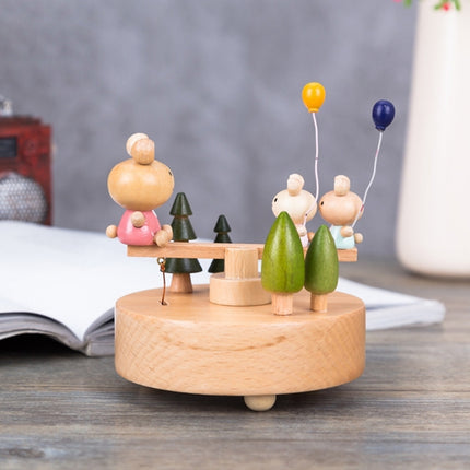 Seesaw Shape Home Decor Originality Wooden Musical Boxes-garmade.com