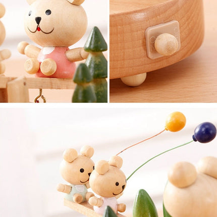 Seesaw Shape Home Decor Originality Wooden Musical Boxes-garmade.com