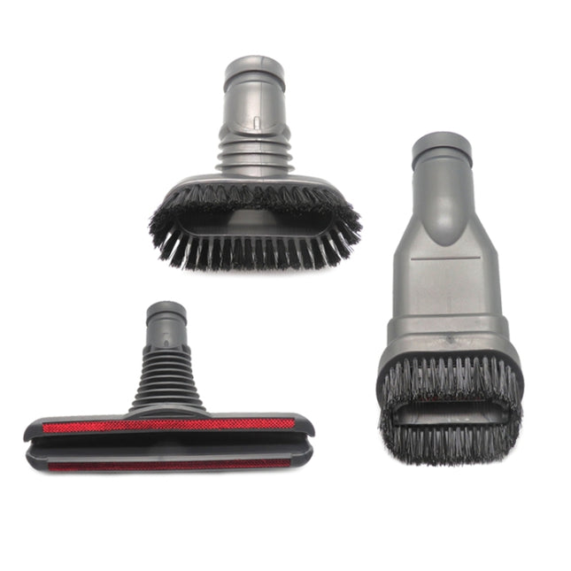 XD969 3 in 1 Round Brush + Stiff Brush + Bed Brush for Dyson Vacuum Cleaner-garmade.com
