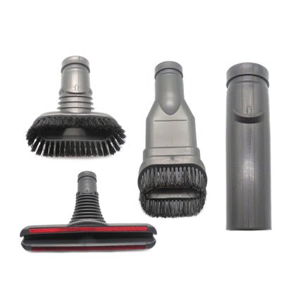 XD973 4 in 1 Round Brush + Stiff Brush + Bed Brush + Connector for Dyson Vacuum Cleaner Parts Kits-garmade.com