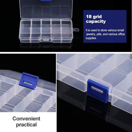 10 PCS Removable Grid Plastic Box Organizer for Jewelry Earring Fishing Hook Small Accessories, Size: Small, 10 Slots-garmade.com