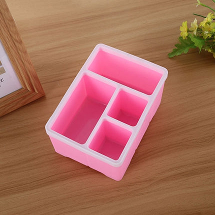 Desktop Storage Organizer Remote Control Caddy Holde for Desk Office Supplies(Pink)-garmade.com